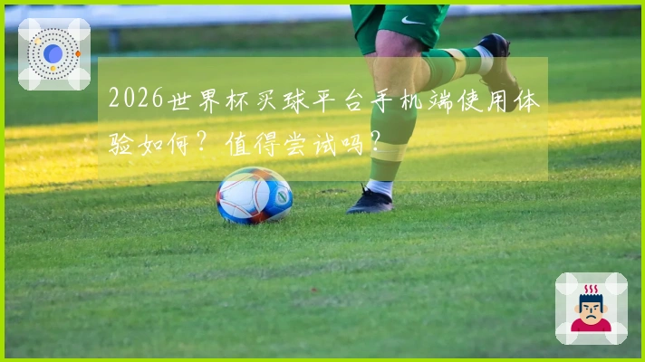 2026世界杯买球平台手机端使用体验如何？值得尝试吗？